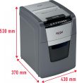 Уничтожитель бумаг Rexel Optimum AutoFeed 90X, с автоподачей, P-4, 4х28 мм, 90 лист. одновременно, 34л [2020090xeu]