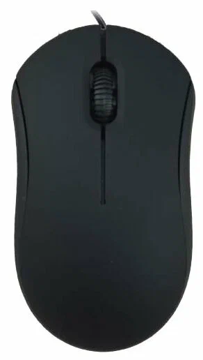 Компьютерная мышь RITMIX ROM-111-BLACK ноутбучная мышь, проводная USB Type-A, сенсор оптический 800 dpi, 3 кнопки, колесо с нажатием, цвет черный