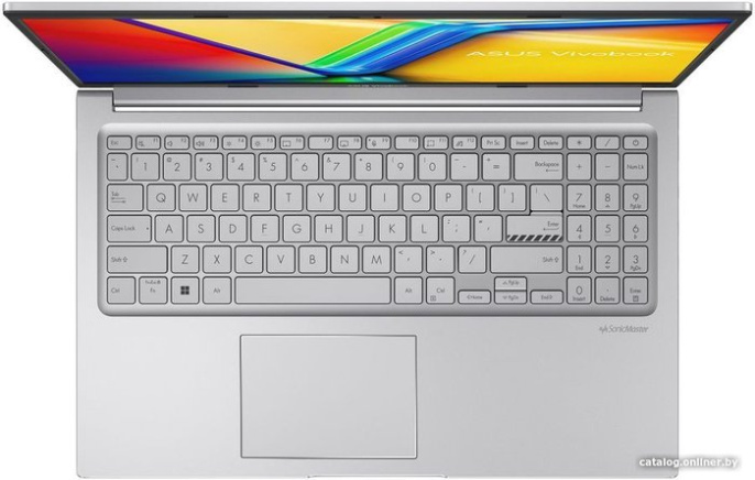 Ноутбук ASUS Vivobook 15 X1504VA-BQ591 [90NB13Y2-M00X80] Cool Silver 15.6" {FHD Core 5 120U/16GB/SSD512GB/Intel Graphics/Backlit/DOS}