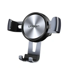 Подставка-держатель UGREEN LP130 50564 Gravity Drive Air Vent Mount Phone Holder на вентиляционную решетку автомобиля. Цвет: серый космос (50564_)