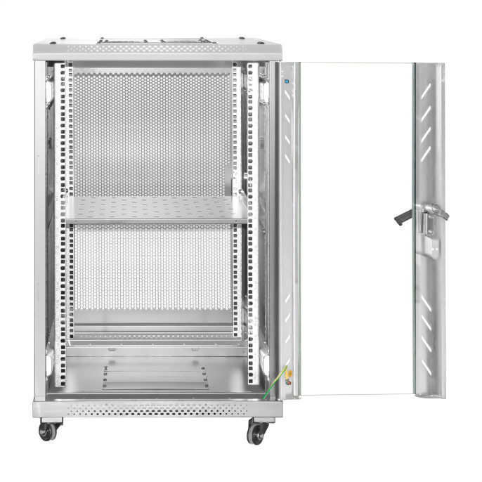 Шкаф телекоммуникационный 19" напольный 18U ExeGate EC-FS-18U.600.800.G.GREY 19”, 18U, 600x800x987mm ШхГхВ , передняя дверь закаленное стекло, задняя перфорированная дверь, EX301396RUS