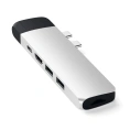 USB-хаб Satechi Aluminum Pro Hub with Ethernet & 4K HDMI для MacBook Air 2018-2020, MacBook Pro 2018-2020. Цвет серебряный. (ST-TCPHES)