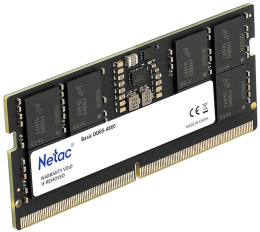 Память DDR5 8GB 4800MHz Netac NTBSD5N48SP-08 Basic RTL Gaming PC5-38400 CL40 SO-DIMM 262-pin 1.1В original Intel Ret