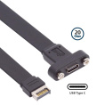 ORIENT C082E-20 Планка портов в корпус 1xUSB Type-C, USB3.2 Gen2x2, кабель Type-E 20Gbps, длина 30см, oem 33413