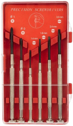 Набор отверток REXANT 12-6050, 6 предметов, в жестком кейсе