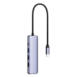 NETAC USB-концентратор Netac Hub WF13, Type-C to USB3.0+USB2.0*2+100W PD+HDMI repl. NT08WF13-30GR WF13GYCN