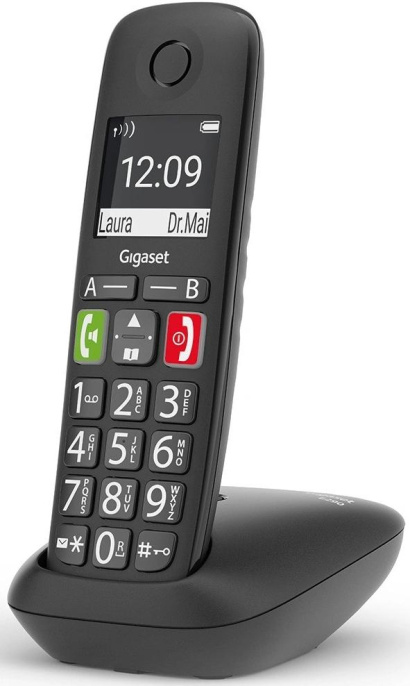 Радиотелефон Gigaset E290, черный [s30852-h2901-m201]