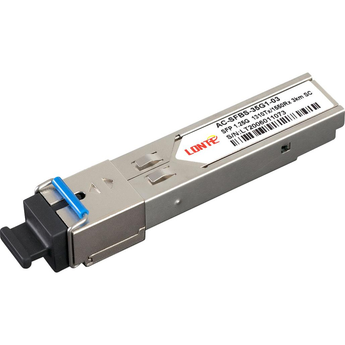 Трансивер/ SFP WDM module, 1.25G, 1310Tx/1550Rx, 3KM, DDM, SC (AC-SFBS-35G1-3)