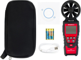 Анемометр-термометр Ermenrich Seek DN30 портативный крыльчатый красный/черный 82973