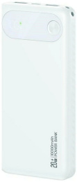 Внешний аккумулятор Usams CD249 PB80 PD20W 10000mAh Белый 10KCD24902 37Wh, выход Type-C: 5V-3A, 9V-2.22A, 12V-1.67A, вход Type-C: 5V-3A, 9V-2A, USB-A выход: 5V-3A, 9V-2A, 10V-2.25A, 12V-1.5A, время зарядки: 3.5 часа, материал: пластик