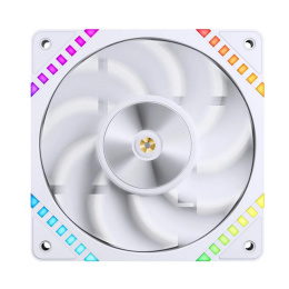 Кулер для корпуса Case Cooler JONSBO HF2-120WR Reverse 120x120x25mm, 4-pin PWM, ARGB, 63.3CFM, 29.5dBA, 2200RPM, White