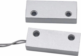 Магнитоконтактный датчик ZKTeco AS57 магнитоконтактный датчик, материал: алюминий, область применения: металлические двери, тип монтажа: накладной, выход: НЗ, рабочий зазор: 13-23мм