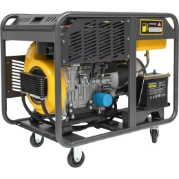 Дизельный трехфазный генератор Inforce (11 кВт; эл.стартер; колёса; подогрев) IDGL 11000-3