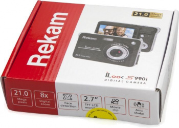 Цифровой компактный фотоаппарат Rekam iLook S990i, черный