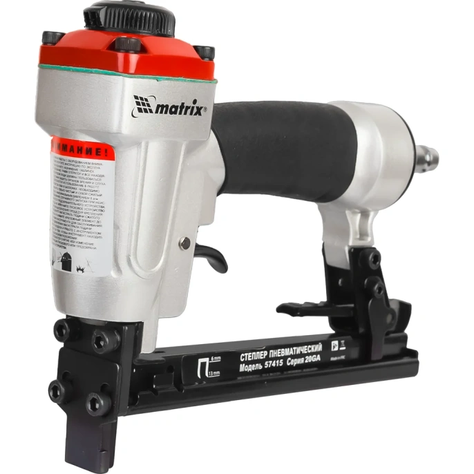 Пневматический степлер для прямоугольных скоб от 6 до 13 мм MATRIX 57415