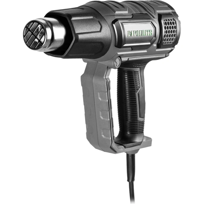 Технический фен FAVOURITE 2000 Вт, 2 режима работы, 60/60-600 С, 300-500 л/мин, LCD дисплей, набор насадок FHGP 2000LCD PROF