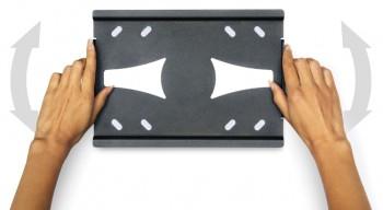 Кронштейн для телевизора Holder LCDS-5010 черный металлик 20"-40" макс.45кг настенный наклон LCDS-5010 METALLIC