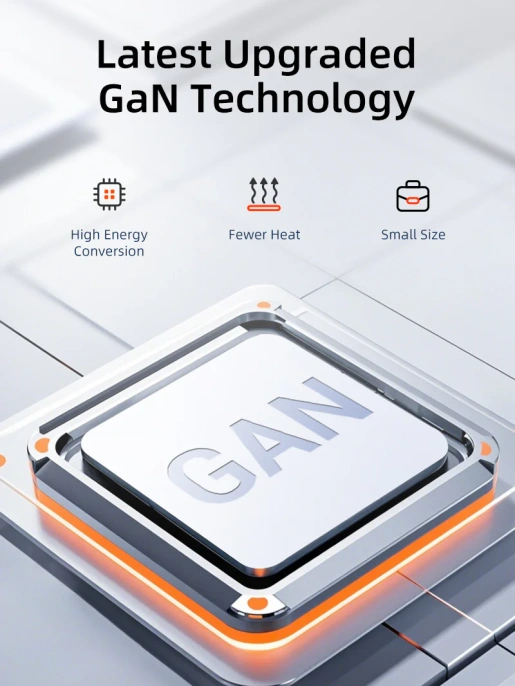 Зарядное устройство CABLETIME GA65W CT-GAN65A-PW GaN PD3.0 2C1A 65 Вт, белый