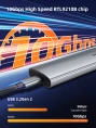 Внешний корпус USB-C CABLETIME CB32G (CT-SSD03-AG) USB 3.1 TYPE-C для NVME M.2 SSD PCIE CENGUE