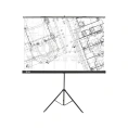 Напольный рулонный экран Cactus Triscreen 1:1, 127x127 см, черный CS-PST-127X127 359019