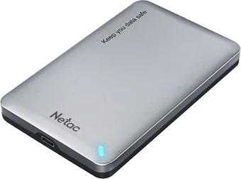 Бокс для накопителя Netac WH12 NT07WH12-30AC интерфейс SATA, до 2ТБ, подключение через USB 3.2 Gen1 Type-A 5 Гбит/с , корпус алюминий