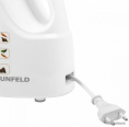 Овощерезка MAUNFELD, 150 Вт, 5 насадок, белый/оранжевый MF-1031OR