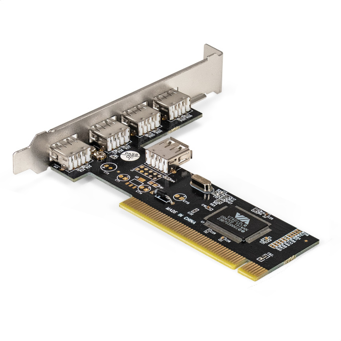 Контроллер ExeGate EXE-352 PCI v2.2, 4*USB2.0 ext. + 1*USB2.0 int., VIA Labs Chipset VT6212L EX281227RUS