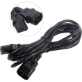Кабель питания ExeGate Power EC-3P-C13- C14/3x0.75Cu C13- C14, VDE-250V-3*0.75mm2, медь, черный, 10A, 3м EP280628RUS