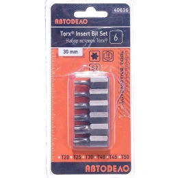 Набор бит TORX 6 шт., 30 мм АвтоDело 40636 12285