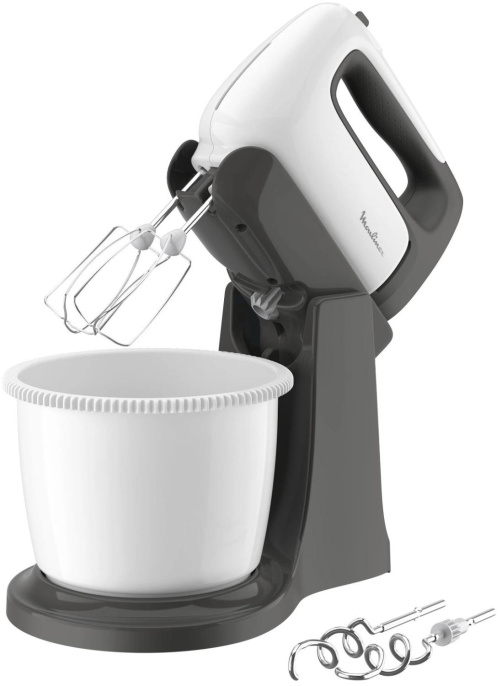 Миксер стационарный Moulinex HM464110 500Вт белый/черный 7211004511