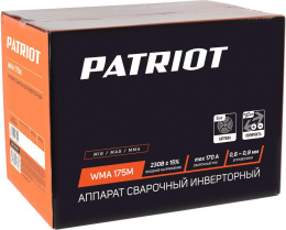 Сварочный полуавтомат Patriot WMA 175 M, инвертор [605302150]