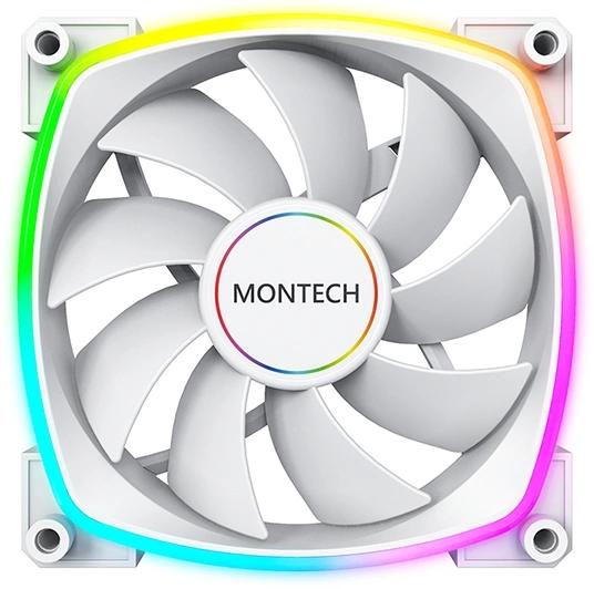 Вентилятор 140mm Montech AX140 PWM MNT-AX140-W / 4pin PWM / 140x140x25mm HDB / 800-1600rpm / White