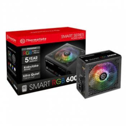 Блок питания Thermaltake Smart RGB 600, 600Вт, 80 PLUS WHITE, 120мм, черный, retail [ps-spr-0600nhsawe-1]