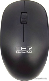 Мышь беспроводная CBR CM 410 Black,, оптическая, 2,4 ГГц, 1000 dpi, 3 кнопки и колесо прокрутки, выключатель питания, цвет чёрный