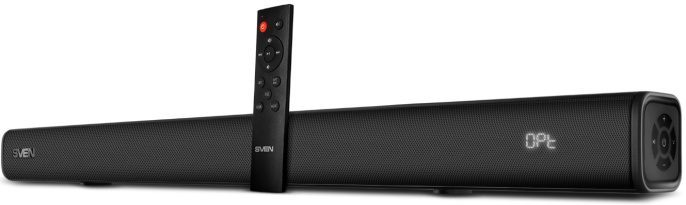 Саундбар SVEN SB-2040A, черный 40 Вт, Bluetooth, HDMI, ПДУ, Optical, USB, дисплей SV-021801