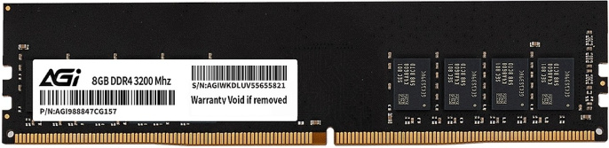 Оперативная память AGI UD138 AGI320008UD138 DDR4 - 1x 8ГБ 3200МГц, DIMM, Ret