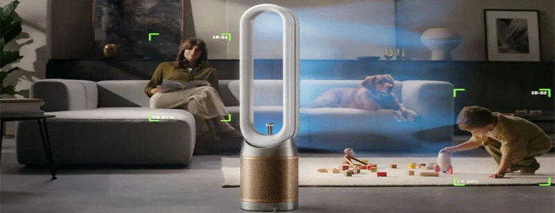 Новый вентилятор Dyson очищает воздух и «приглядывает» за владельцем