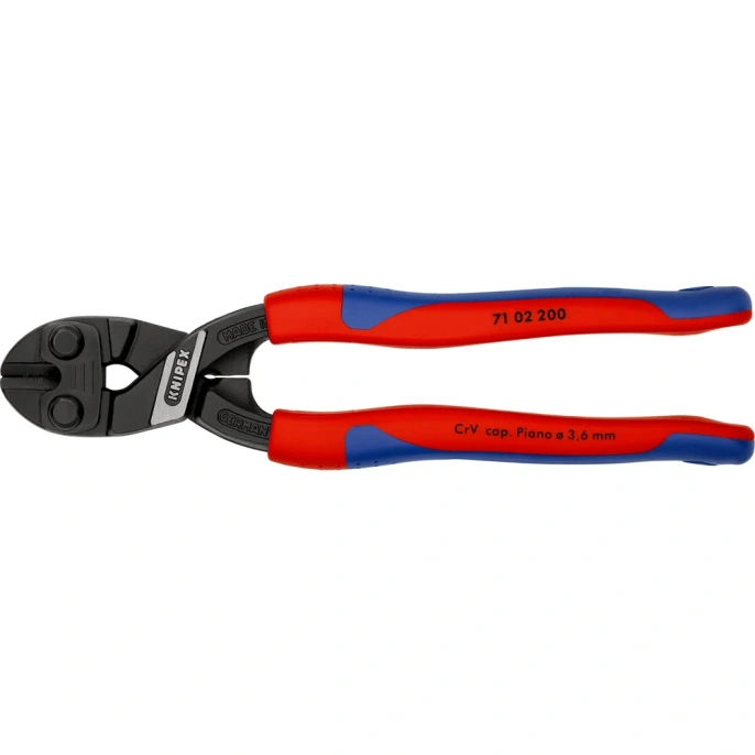 Болторез KNIPEX CoBolt длина 200 мм, 2К ручки, KN-7102200SB