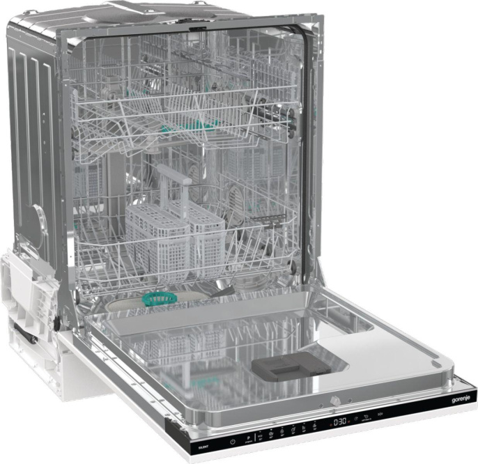 Встраиваемая посудомоечная машина Gorenje GV642E90, полноразмерная, ширина 59.8см, полновстраиваемая, загрузка 13 комплектов