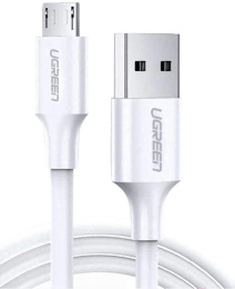 Кабель UGREEN US289 (60142) USB 2.0 A to Micro USB Cable Nickel Plating. Длина: 1,5м Цвет: белый