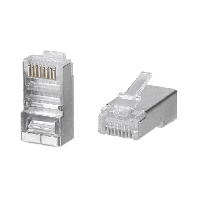 Коннектор Rj-45 Cabeus 8P8C-SH-C6-FC кат. 6 экранированный