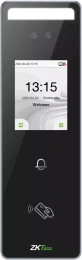 Терминал контроля доступа ZKTeco SpeedFace-V3L [RFID] MF Card идентификация: RFID карта, лицо, отпечаток пальца, пароль, 500 шаблоновов памяти лиц, 3000 памяти отпечатков пальцев, 3000 памяти RFID карт, расстояние от 0,5 м до 2 м, интерфейсы связи: TCP/I