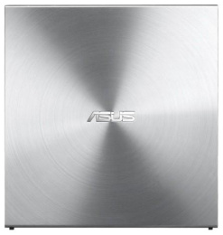Оптический привод DVD-RW ASUS SDRW-08U5S-U/SIL/G/AS, внешний, USB, серебристый, Ret