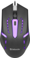 Мышь проводная Defender Hit MB-601, игровая, оптическая, USB, 1200dpi, черный [52601]
