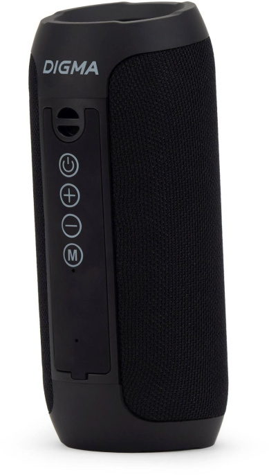 Колонка порт. Digma D-PS1510 черный 10W 2.0 BT 10м 1200mAh