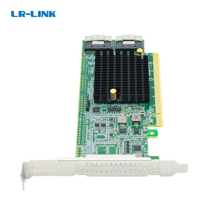 Адаптер для SSD/ PCIe x16 to Two SlimSAS SFF-8654 8i Retimer Adapter (LRNV9F24)