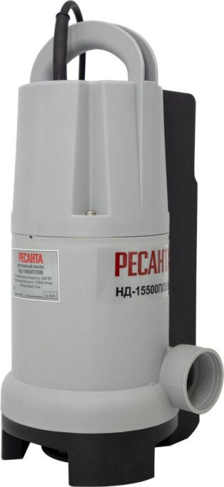 Насос дренажный Ресанта НД-15500П/35B 900Вт 15500л/час центробежный 77/2/4