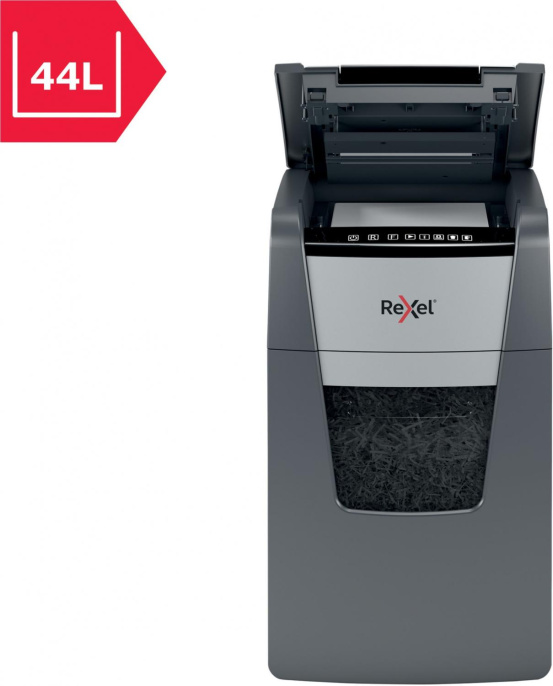 Уничтожитель бумаг Rexel Optimum AutoFeed 130X, с автоподачей, P-4, 4х28 мм, 130 лист. одновременно, 44л [2020130xeu]