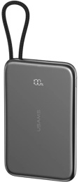 Внешний аккумулятор Usams CD227 20W 5000mAh Tarnish 5KCD22701 выход Type-C: 5V-3A, 9V-2.22A, 12V-1.67A, вход Type-C: 5V-3A, 9V-2A, 12V-1.5A, PD2.0/PD3.0/QC2.0/QC3.0/AFC/FCP, время зарядки: 2 часа, материал: пластик