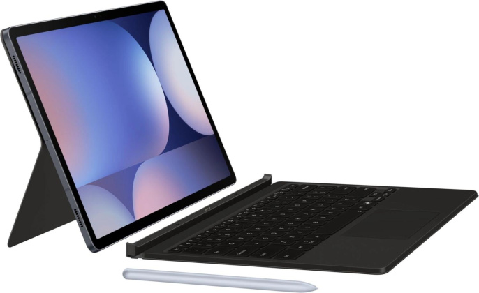Чехол-клавиатура Samsung Book Cover Keyboard, для  Samsung Galaxy Tab S9+/S9 FE+/S10+, черный [ef-dx825ubrgru]